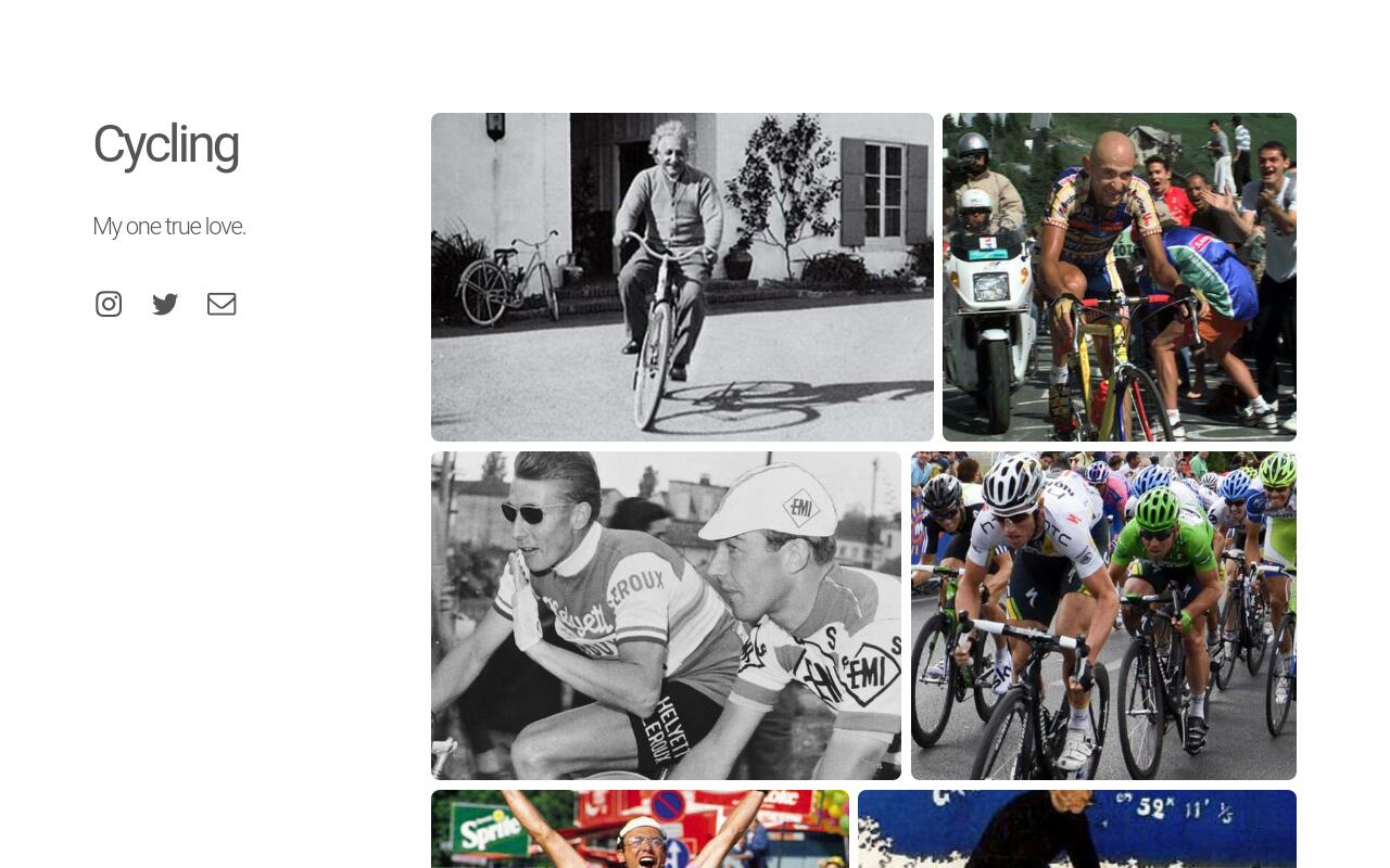 Carrd profile picture for @cycling